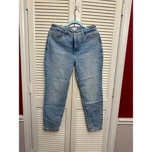 Good American Cotton/Elastane Straight Leg Jeans Size 4/27